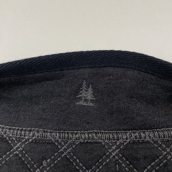 GH Bass 1/4 Zip Pullover Sweater Men’s 2XL Quilt Yoke Fleece Lined Black - Picture 4 of 10